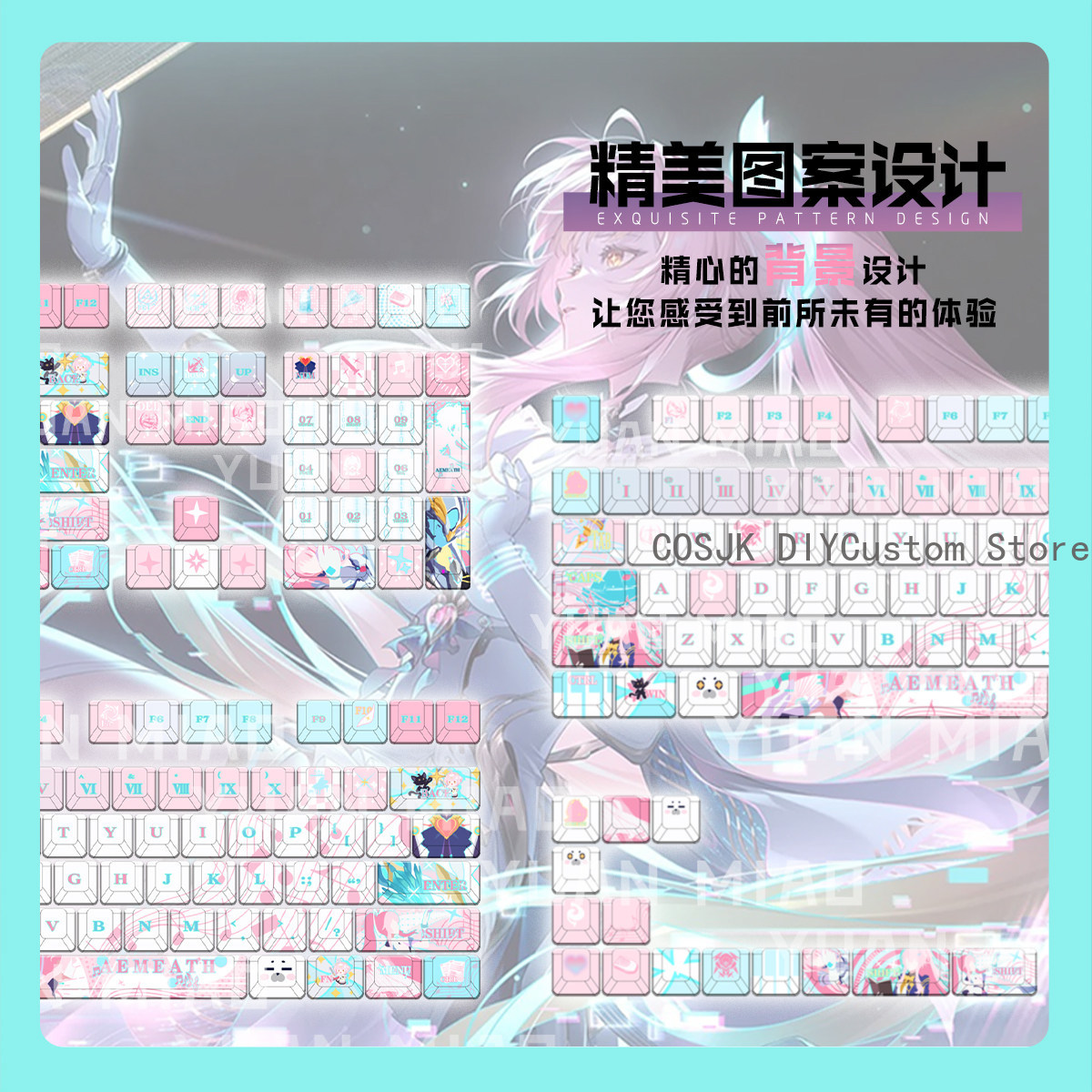 122 Keys Anime Wuthering Waves - Gaming Keyboard Mechanical review and price