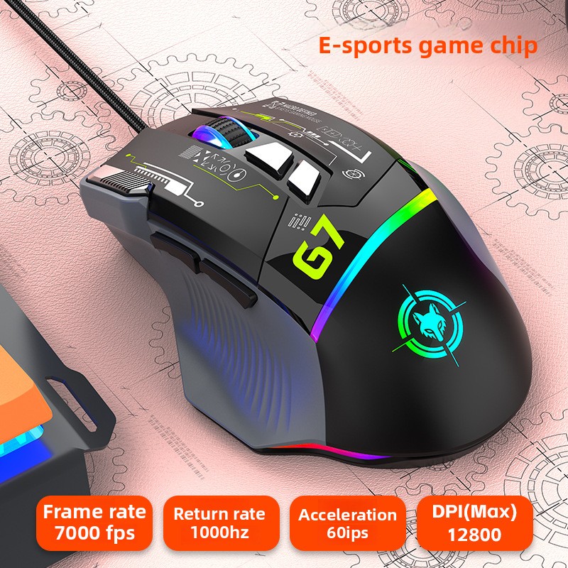 G6 Wired Gaming Mouse 128000DP - Gaming Keyboard 1 Hand review and price