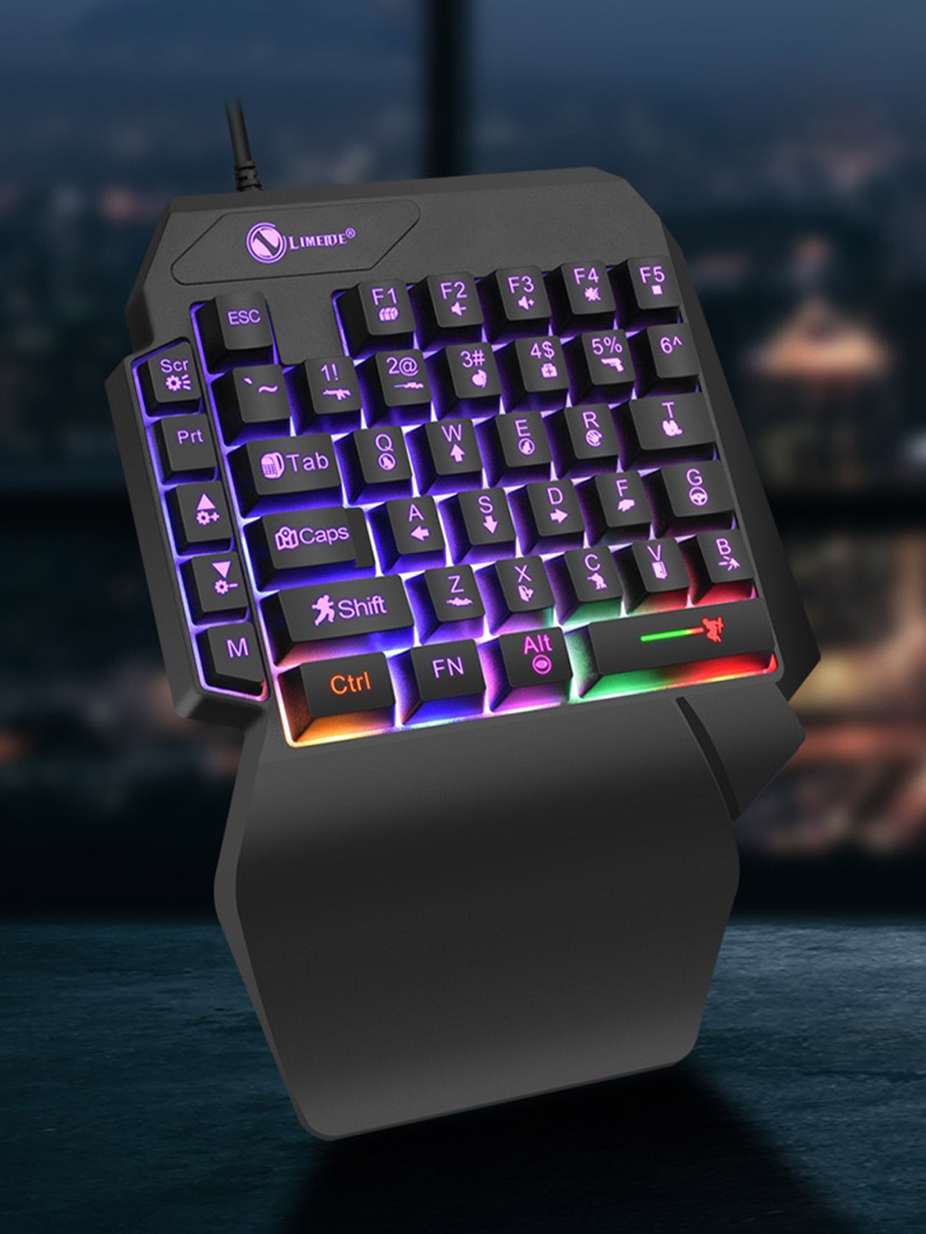 Mechanical One-Handed Light Ga - Gaming Keyboard 1 Hand review and price