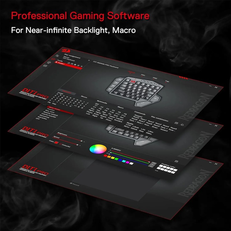 New Redragon K585 PRO Wireless - Gaming Keyboard 1 Hand review and price