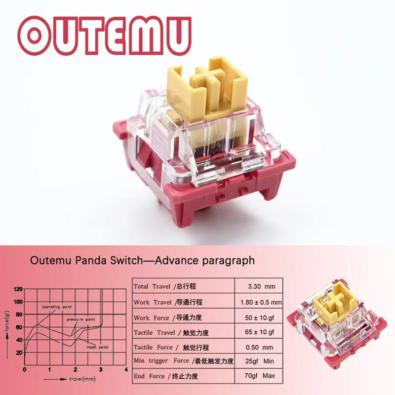 Outemu Panda Switch 45g Advanc - Gaming Keyboard No Rgb review and price