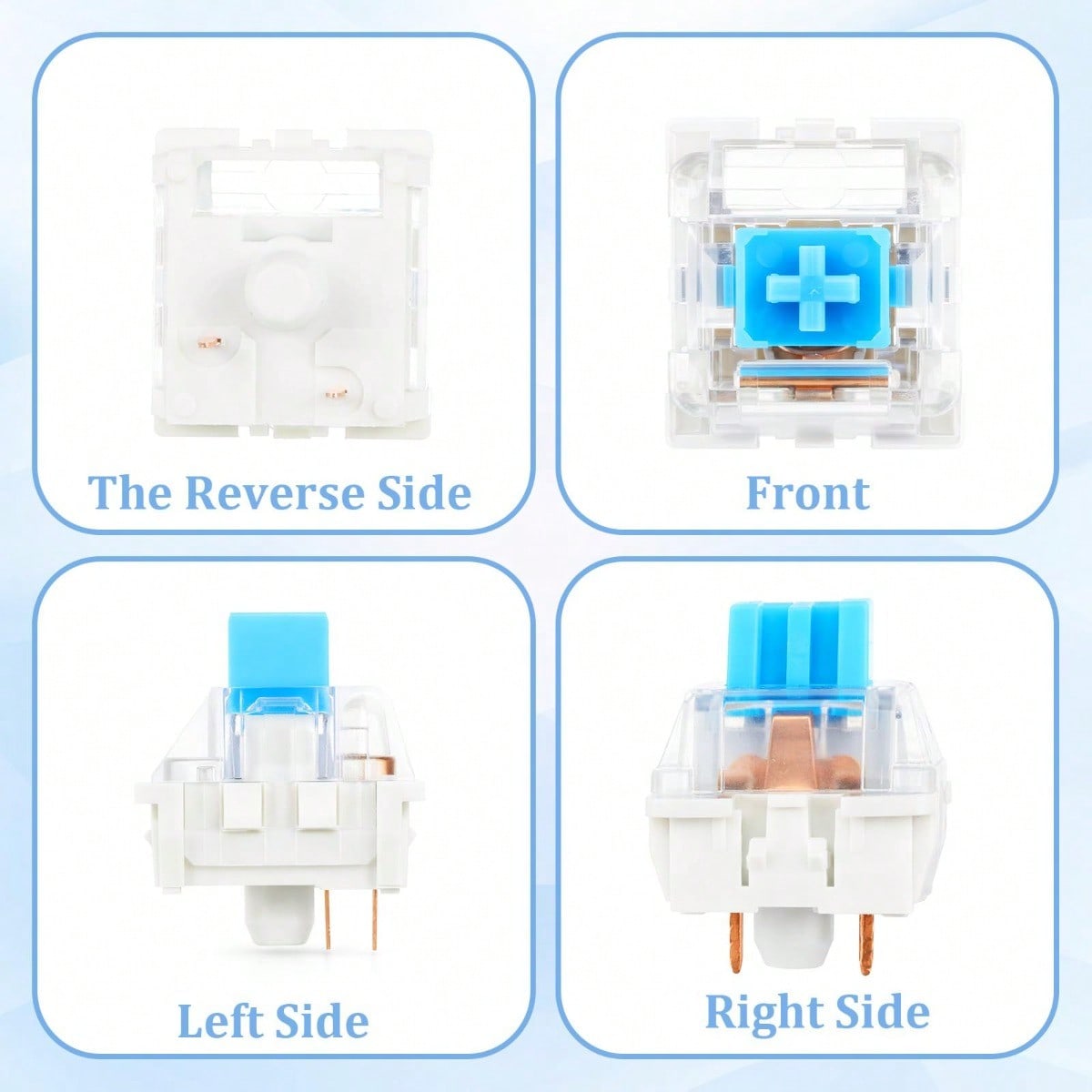 100 Practical Blue Switches, H - Gaming Keyboard Blue Switches review and price