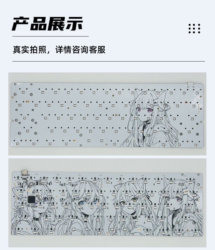 Hall Effect keyboard pcb colou - Hot Swap Pcb review and price