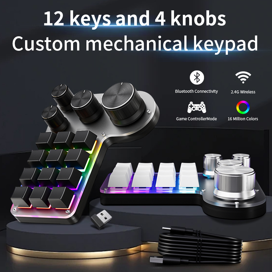 3 Modes 12 Keys Mechanical Key - Gaming Keyboard 1 Hand review and price