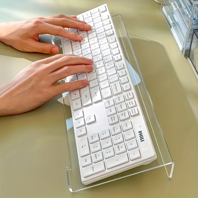 Acrylic keyboard stand, transp - Gaming Keyboard Ergonomics review and price