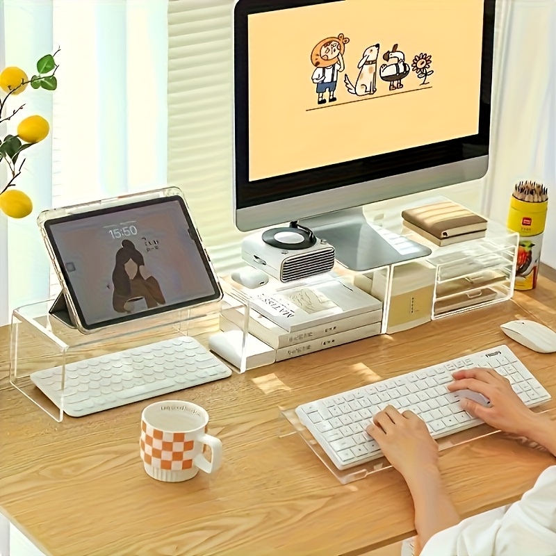 Acrylic keyboard stand, transp - Gaming Keyboard Ergonomics review and price