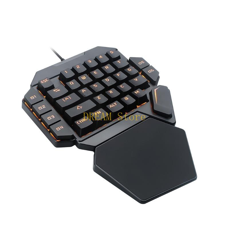 Single Hand RGB Luminous Backl - Gaming Keyboard 1 Hand review and price