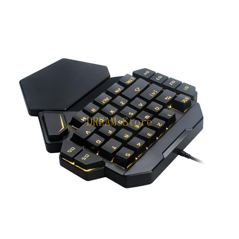 Single Hand RGB Luminous Backl - Gaming Keyboard 1 Hand review and price
