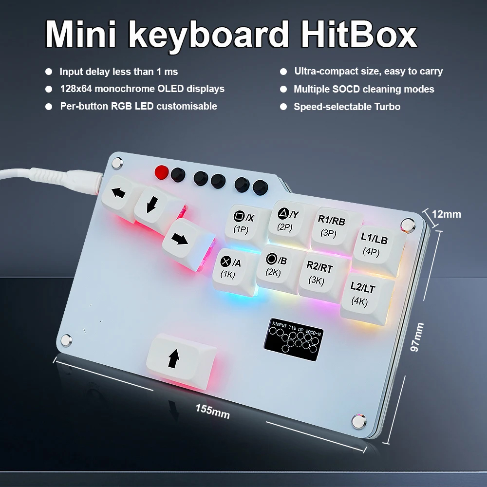 Hitbox Mini GP2040 CE Fightsti - Gaming Keyboard No Rgb review and price