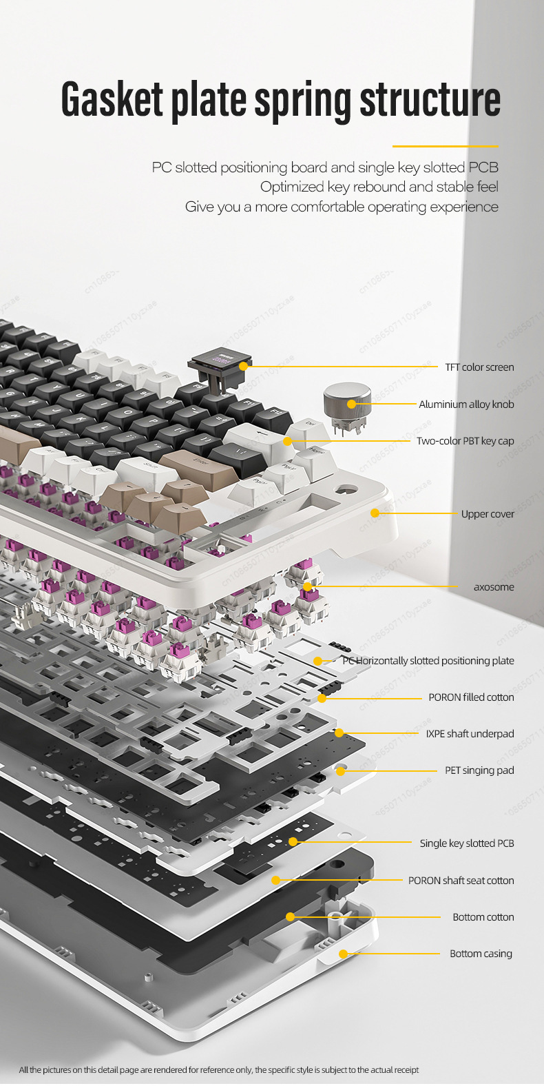 2024 New AL66 Mechanical Keybo - Gaming Keyboard No Rgb review and price