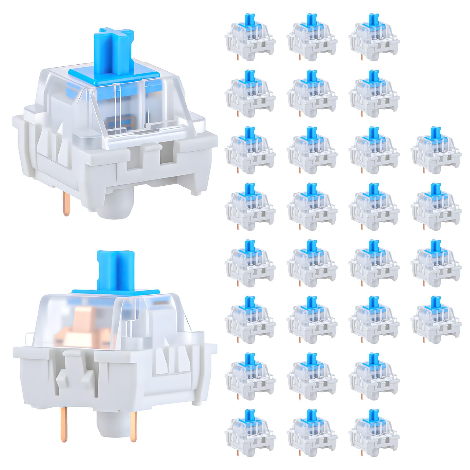 30 PCS Mechanical Keyboard Swi - Gaming Keyboard Blue Switches review and price